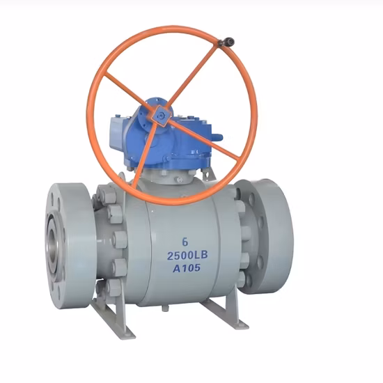 Válvulas de esfera munhão flutuante com flange de aço carbono e furo total e furo reduzido